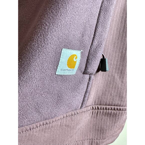 Carhartt Women’s Kentan Jacket Medium Deep Wine Full Zip Fleece - Picture 4 of 9